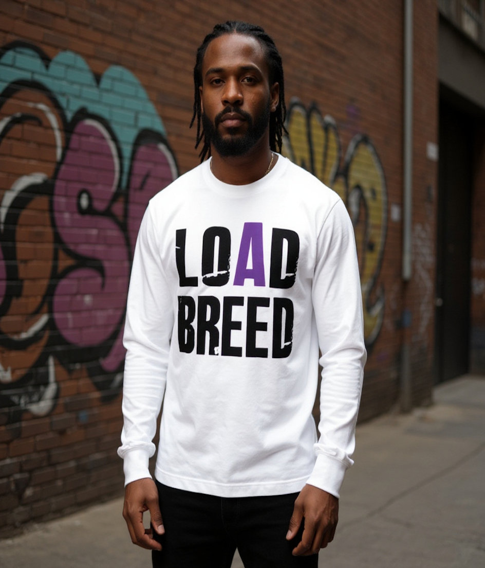 LOAD BREED Classic Long Sleeve Tee - White