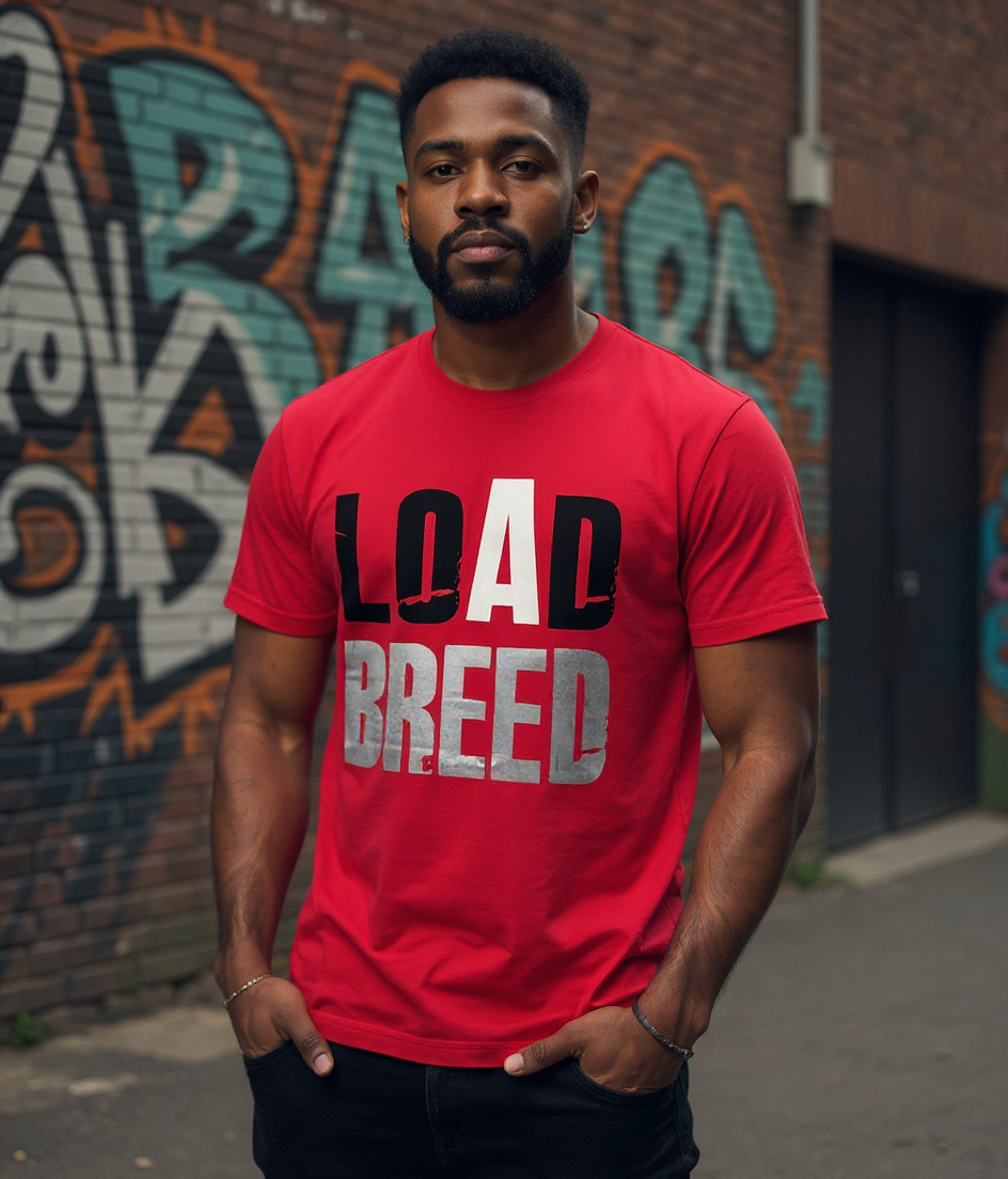 LOAD BREED Metallic Tee - Red