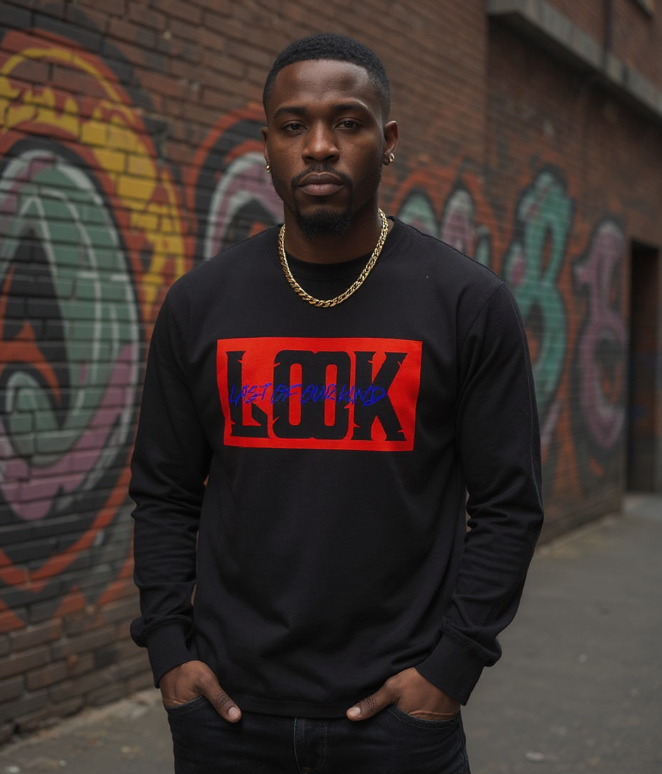 LOOK Signature Long Sleeve Tee - Black
