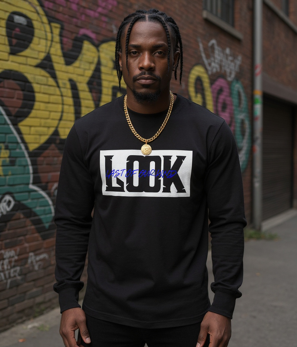 LOOK Signature Long Sleeve Tee - Black