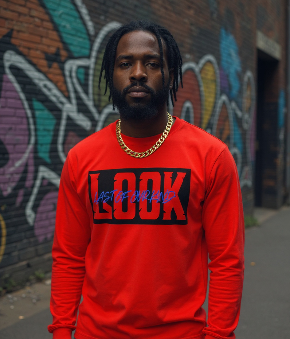 LOOK Signature Long Sleeve Tee – Red