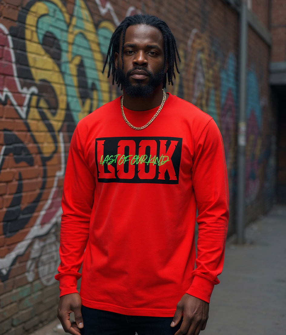 LOOK Signature Long Sleeve Tee – Red