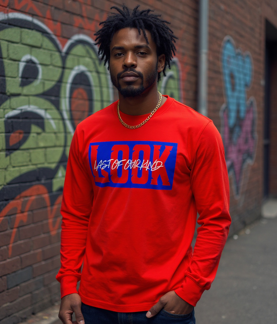LOOK Signature Long Sleeve Tee – Red