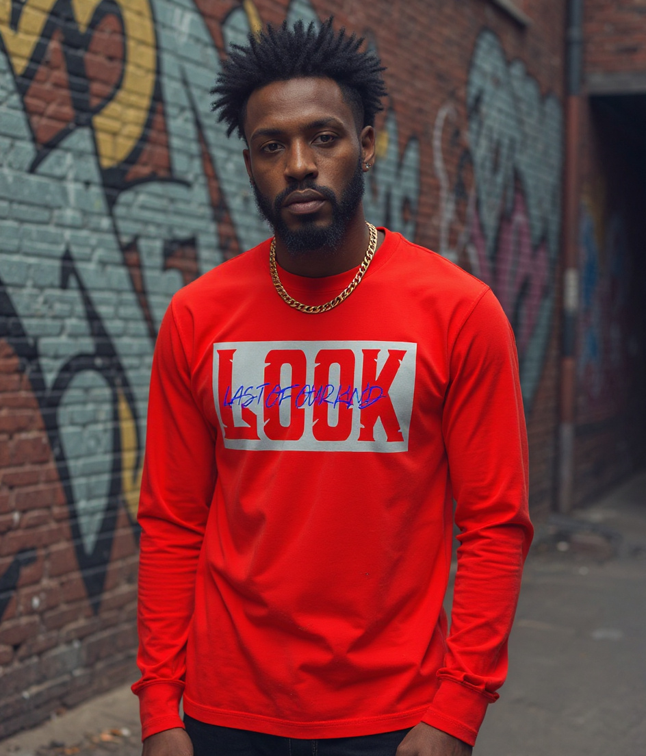 LOOK Signature Long Sleeve Tee – Red