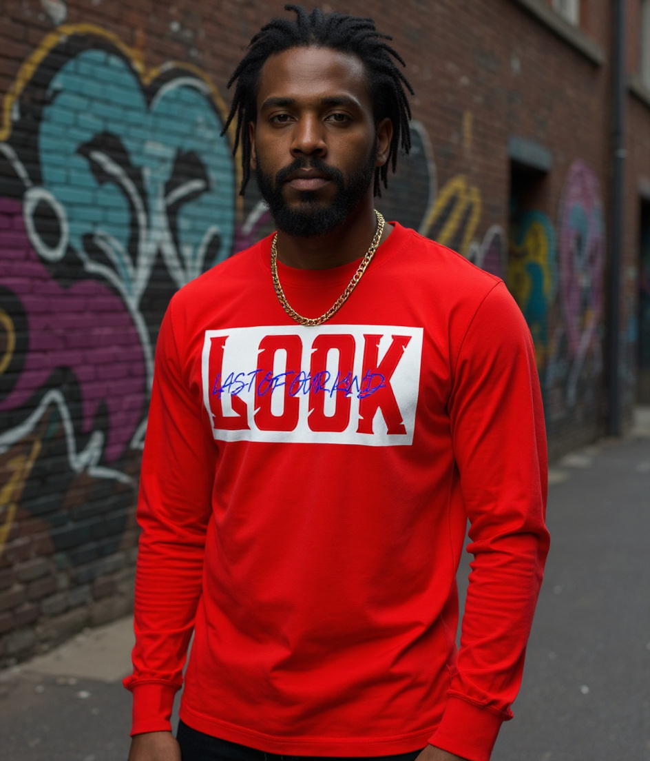 LOOK Signature Long Sleeve Tee – Red