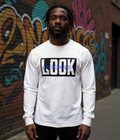 LOOK Signature Long Sleeve Tee - White