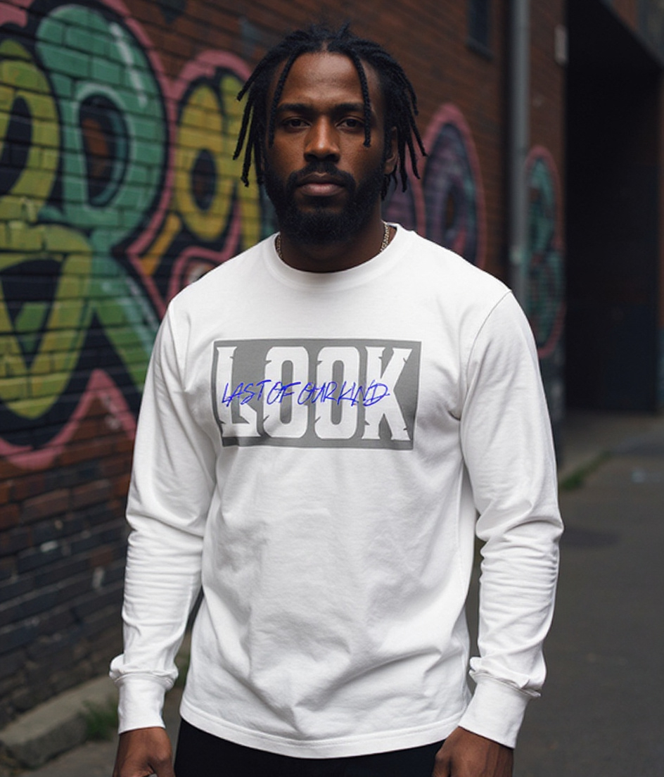 LOOK Signature Long Sleeve Tee - White